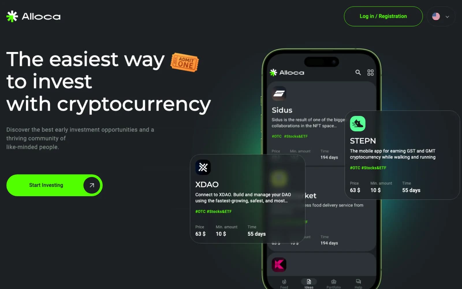 Alloca — запуск маркетплейса криптоинвестиций